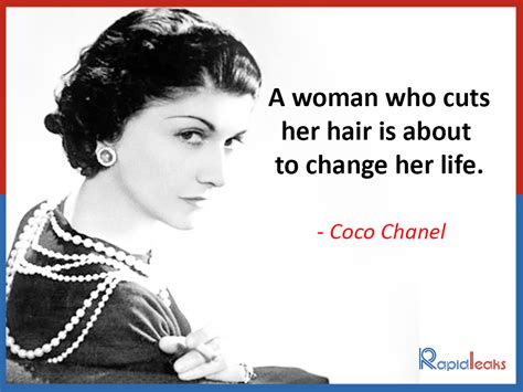 coco chanel haircut quotes